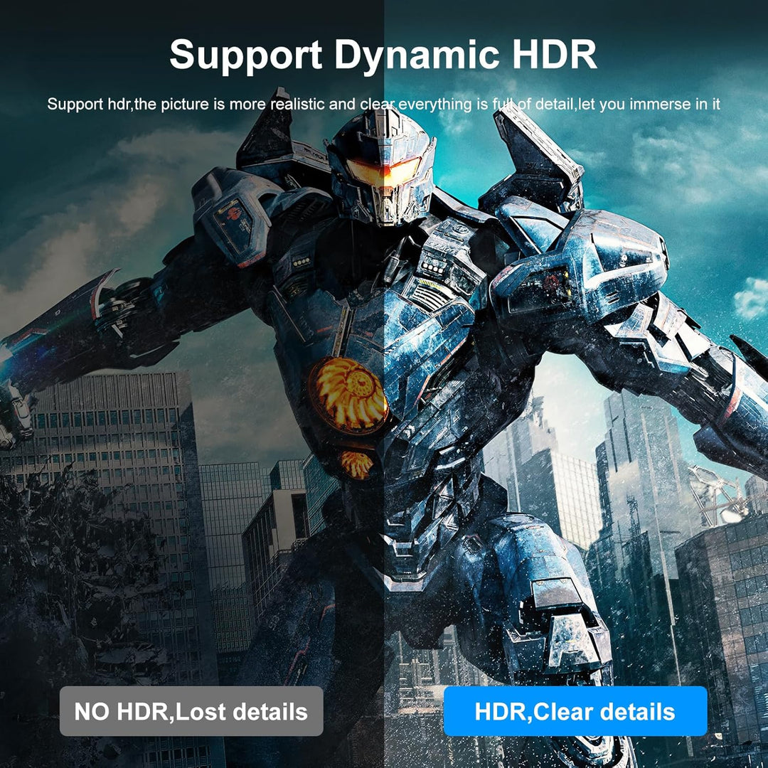 16K DisplayPort Kabel 10M,Displayport 16K@60Hz, 8K@120Hz, 4K@240Hz, HBR3 32.4Gbps, HDR10, DSC 1.2, H