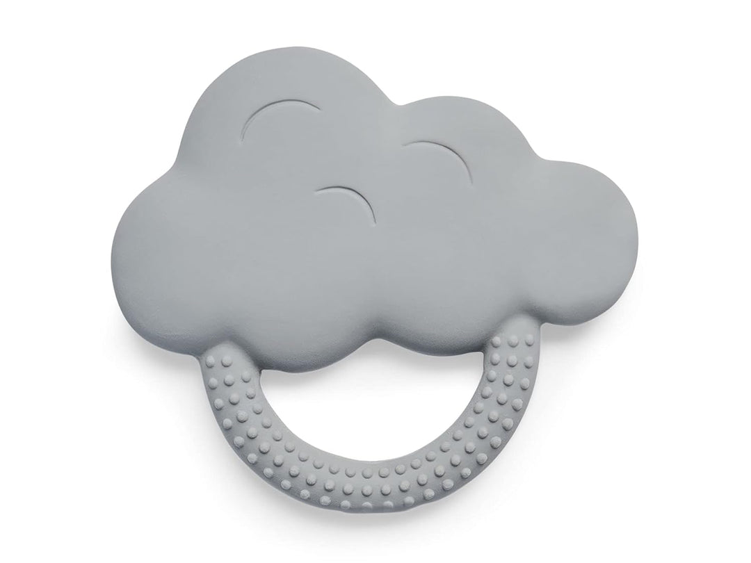 Jollein Naturkautschuk Beissring Baby Cloud Storm Grey - Wolke - Baby Greifling - Zahnungshilfe - Sc