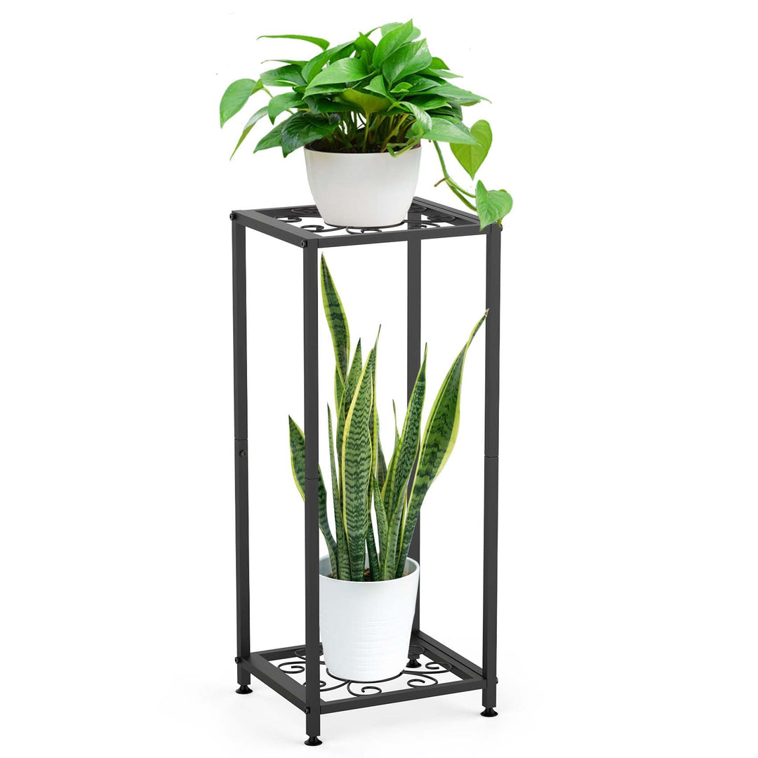 Blumenständer Metall Pflanzenständer Blumenhocker Schwarz Hoch Zimmer Deko, Moderner Pflanzenständer
