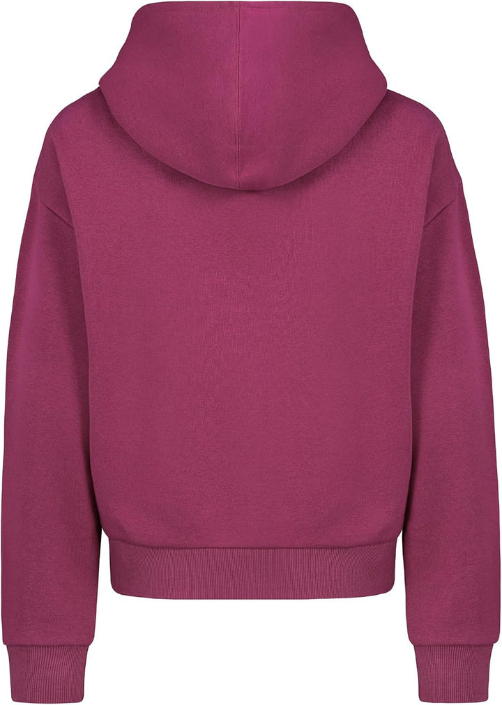 Sublevel Damen Basic Pullover Hoodie mit Mini-Print S Rosa, S Rosa