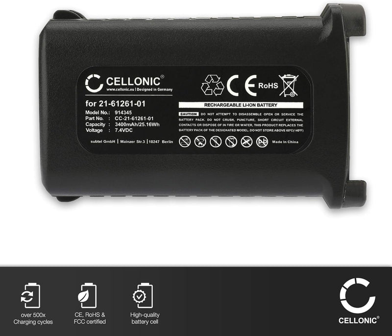 CELLONIC® 7.2V - 7.4V Ersatzakku für Motorola Symbol MC9090, MC9000, MC9010, MC9050, MC9060 Barcode