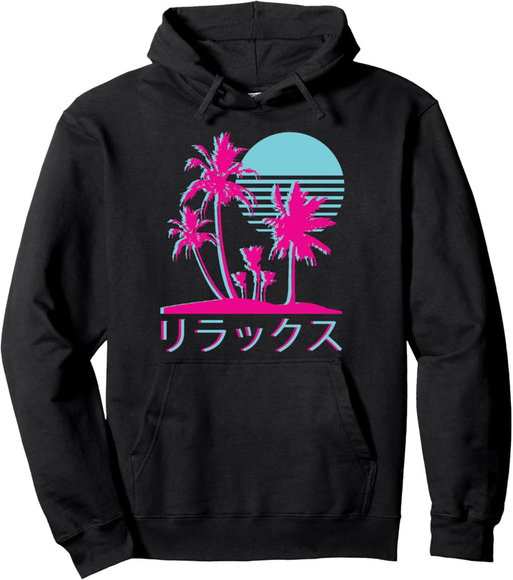 Retro 80er 90er Jahre Mode Ästhetische Vaporwave Pullover Hoodie