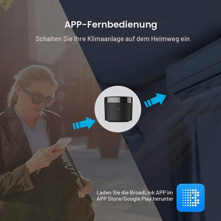 BroadLink RM4 Mini S Universal-IR-Fernbedienungs-Hub mit USB-Kabel für Temperatur-Feuchtigkeitsüberw