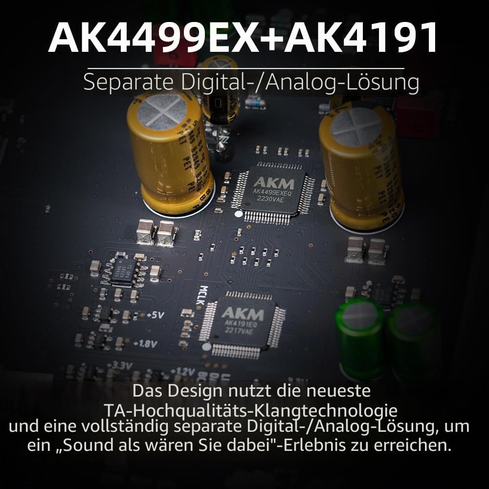 SMSL DL300 AK4499EX+AK4191 Audio Decoder Kopfhörerverstärker,4 Töne,6.35mm/4.4m Bohrung,DOP,XU-316,D