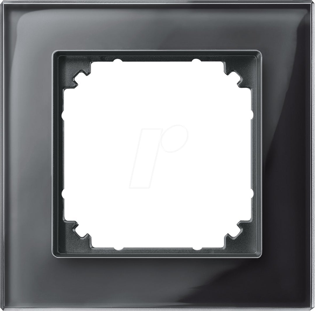 Merten 489103 M-PLAN-Echtglasrahmen, 1fach, Onyxschwarz