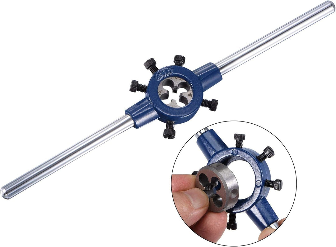 sourcing map 5/16-24 UNF Gewindeschneider Werkzeugsatz 25mm Rund Werkzeugschlüssel Hochgeschwindigke