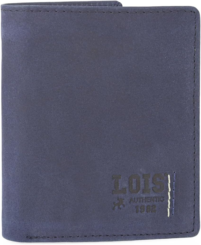 Lois - Geldbörse Herren Leder - Herren Geldbörsen Leder mit RFID Schutz - Geldbörse Herren Klein - G