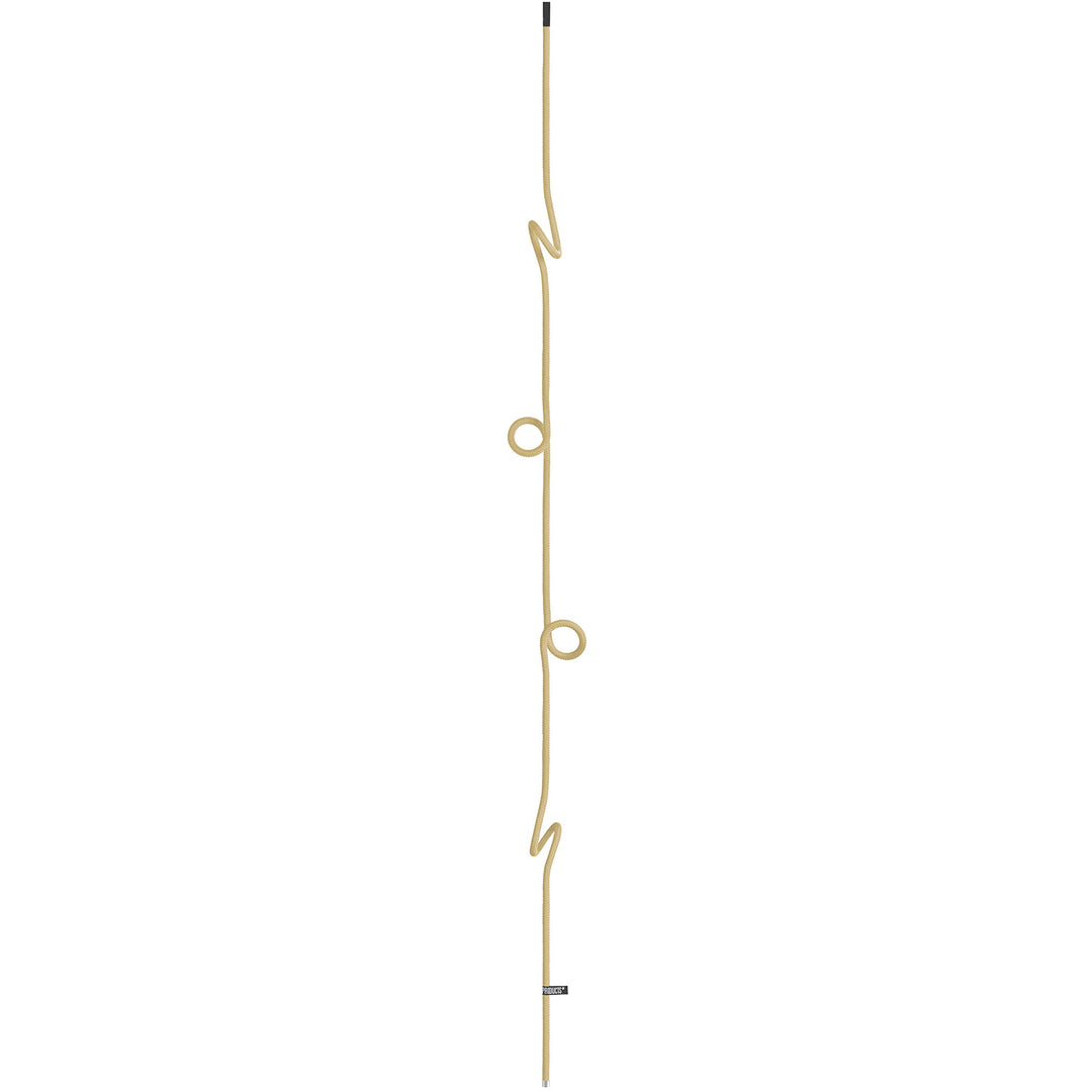 Peppermint Products Loop Rope | Hängende, höhenverstellbare Garderobe aus Seil (Sand), Sand