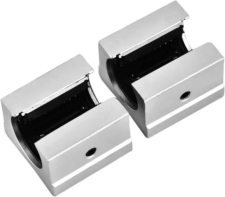 Dioche 4 Stück SBR16UU 16 Mm Offener Kastentyp Aluminium-Linearlager-Gleitblock CNC Aluminium Offene