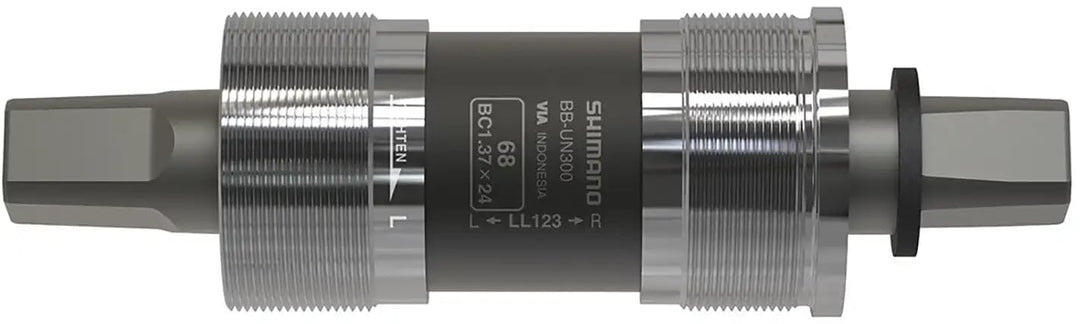 Shimano BB-UN300 Vierkant-Tretlager // BSA 68 x 115 mm (Alivio) Schwarz, Schwarz