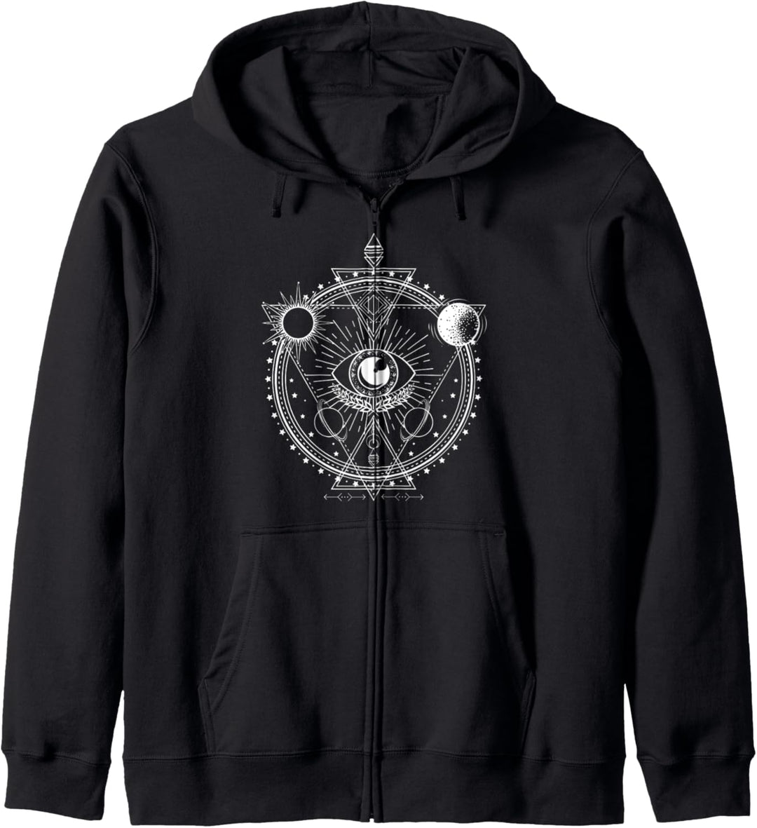 All Seeing Eye Mystic Blackcraft Okkulte Dark Magic Geschenk Kapuzenjacke
