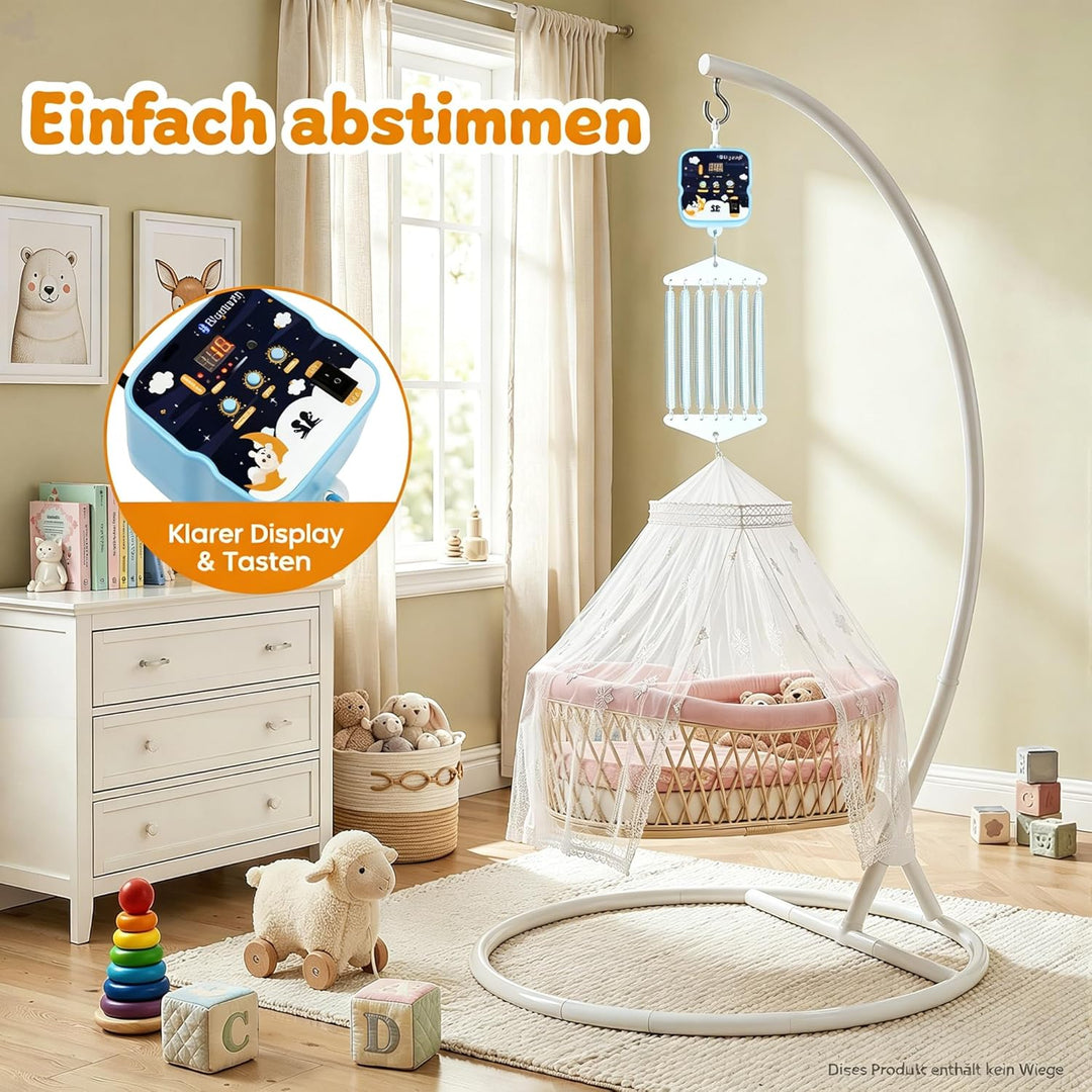 Elektrische Babyschaukel Controller für Neugeborenes, Federwiege Motor Belastbarkeit 19 kg mit Fernb