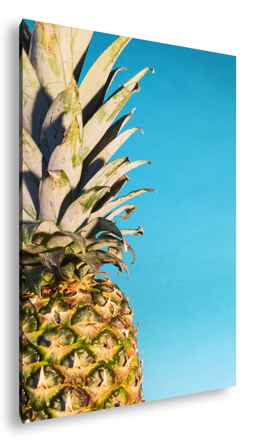 deyoli saftige Ananas Format: 80x60 als Leinwand, Motiv fertig gerahmt auf Echtholzrahmen, Hochwerti
