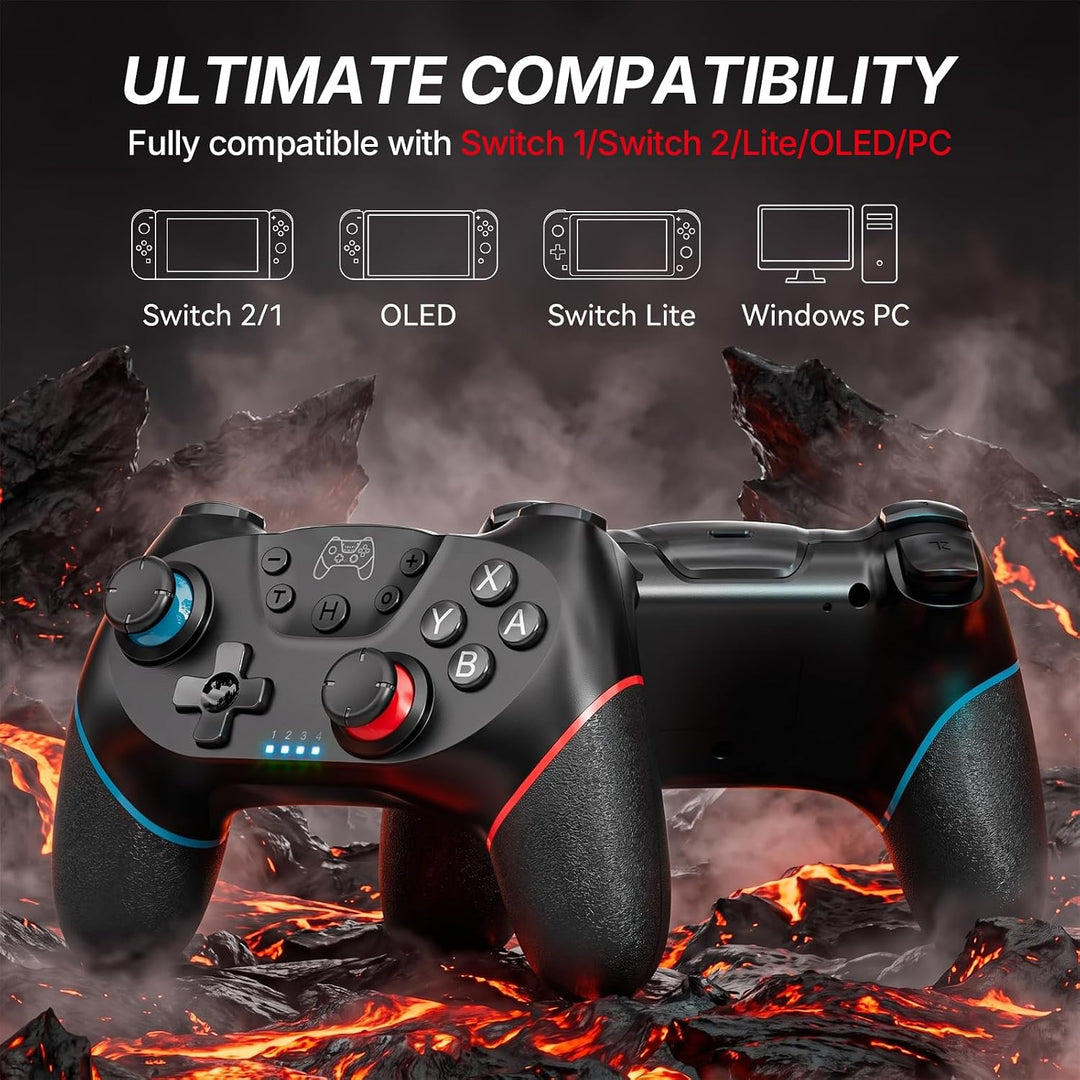 UPDATE-VERSION Controller für Switch/Switch 2/Lite/OLED, Controller für Switch Pro mit Aufwachen, Wi