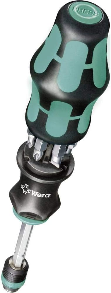 Wera Kraftform Kompakt 20 mit Tasche, 7-teilig, Schwarz-Grün, 05051021001 Schwarz Grün KK 20 mit Tas