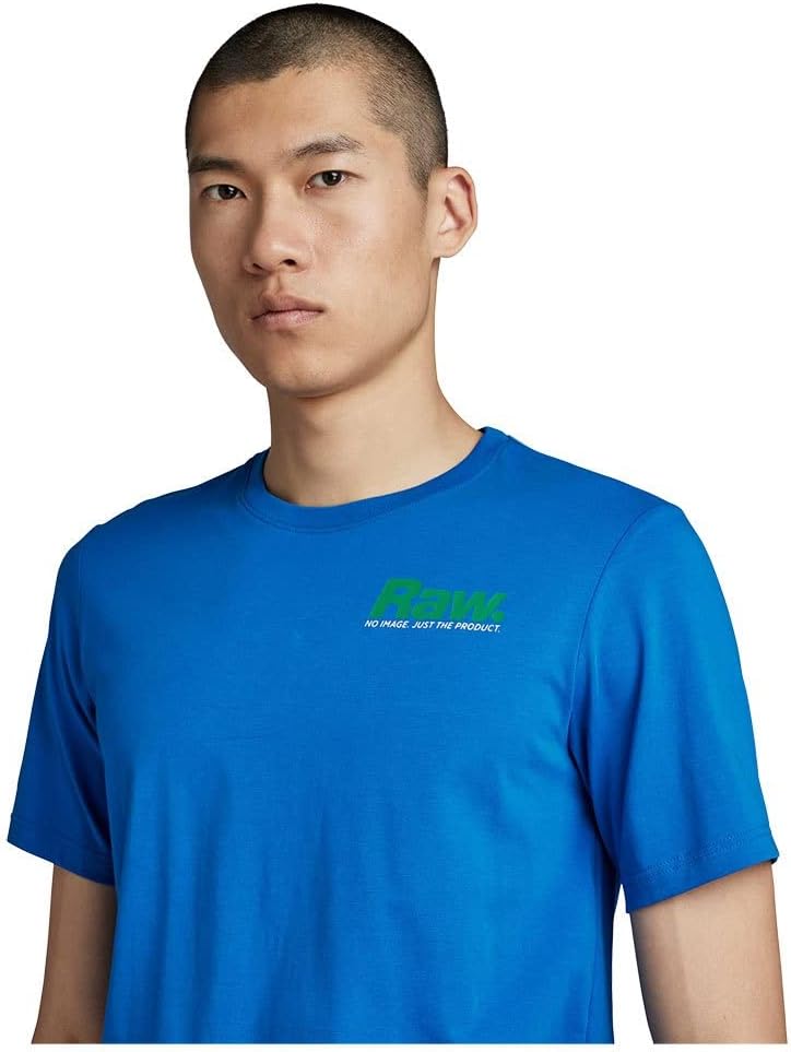 G-STAR RAW Men's Photographer gr Slim T-Shirt S Blau (Lapis Blue D22804-336-d610), S Blau (Lapis Blu