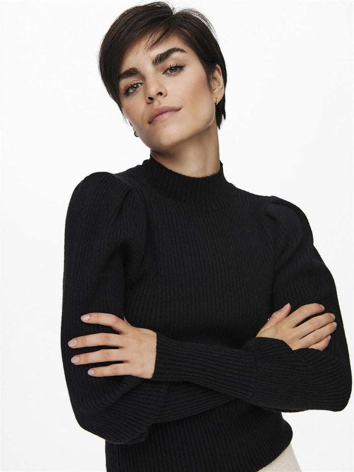 ONLY Female Strickpullover ONLKATIA Strickpullover | Knitted Pullover L Schwarz, L Schwarz