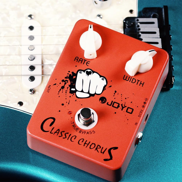 JOYO Chorus-Pedal, klarer und transparenter Chorus, voller Klang und klarer Klang für E-Gitarren-Eff