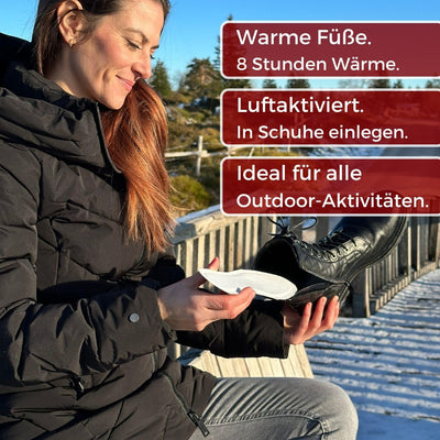 THERMOPAD Sohlenwärmer (Einlegesohle) Gr. S, L oder XL (36-46) – DAS ORIGINAL: 30 Paar Wärmepads für