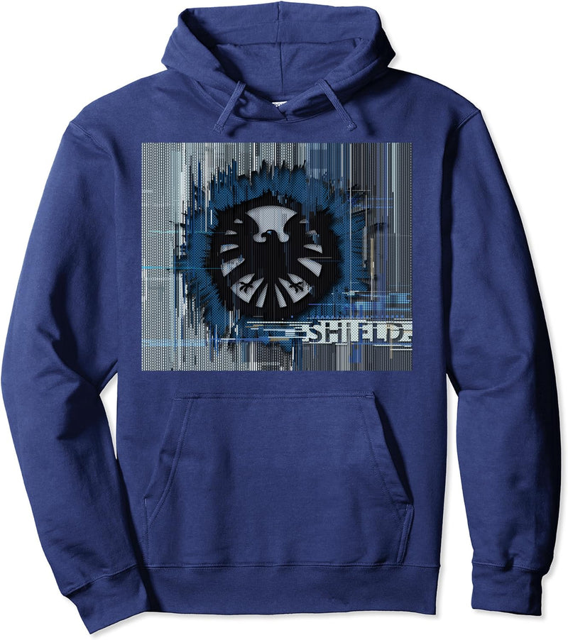 Marvel S.H.I.E.L.D Glitched Poster Pullover Hoodie