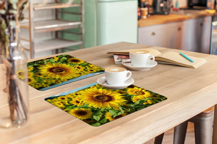 KitchenYeah© Platzsets Abwaschbar 6-Teilig 45x30 cm Tischsets Platzdeckchen Platzset Unterlage Tisch