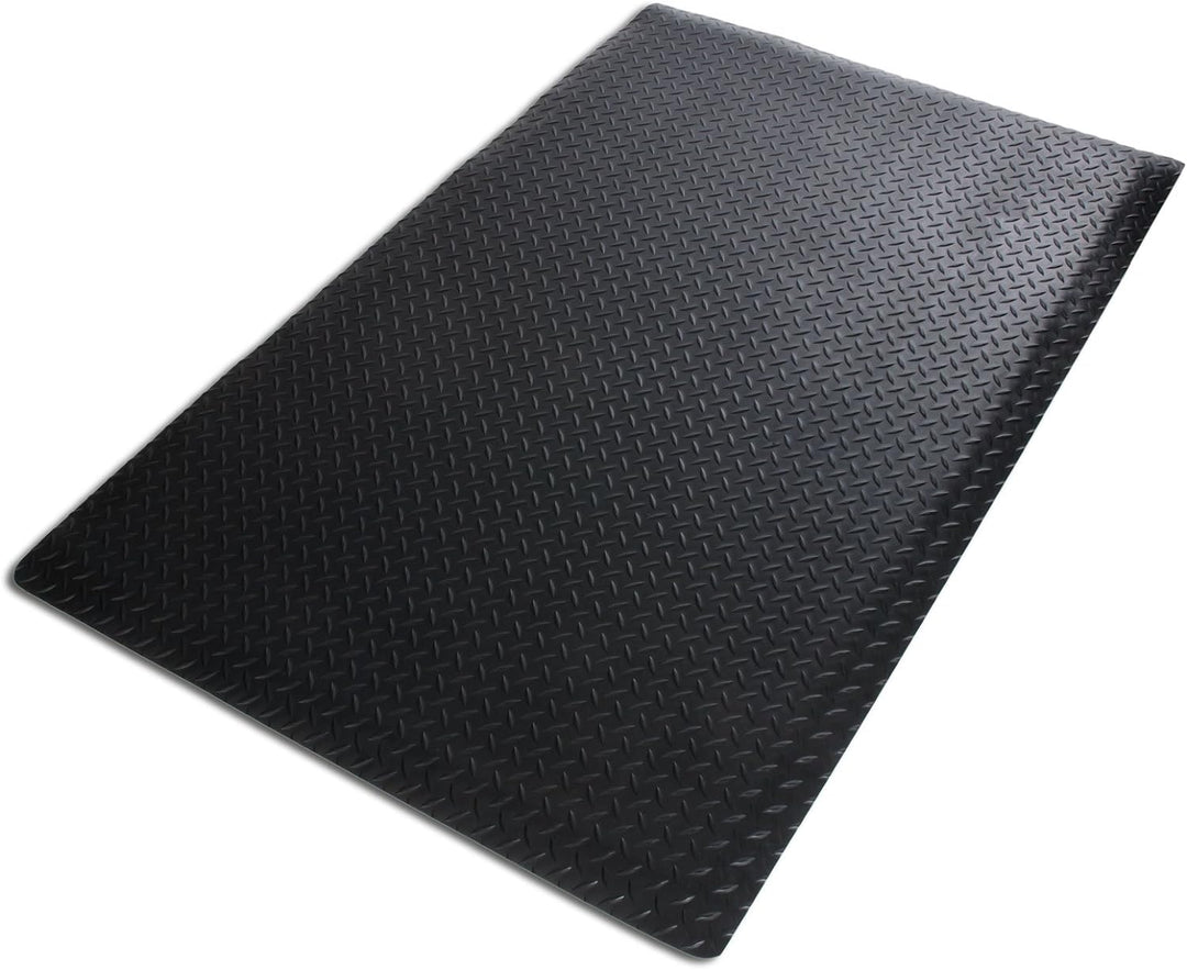 Anti-Ermüdungsmatte Heavy Duty | Arbeitsplatzmatte | Riffelblech-Struktur | Schwarz | 60x90 cm