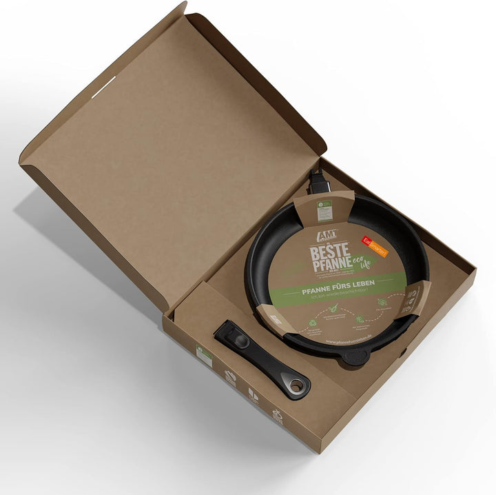 EatSmarter! Sonder-Edition "Die Pfanne fürs Leben" by AMT, Ø 24 cm, 5 cm hoch, abnehmbarer Stiel, na