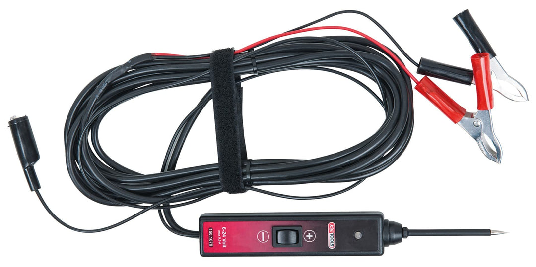 KS Tools 150.1670 Funktionsprüflampe 6-24V DC mit 5 Meter
