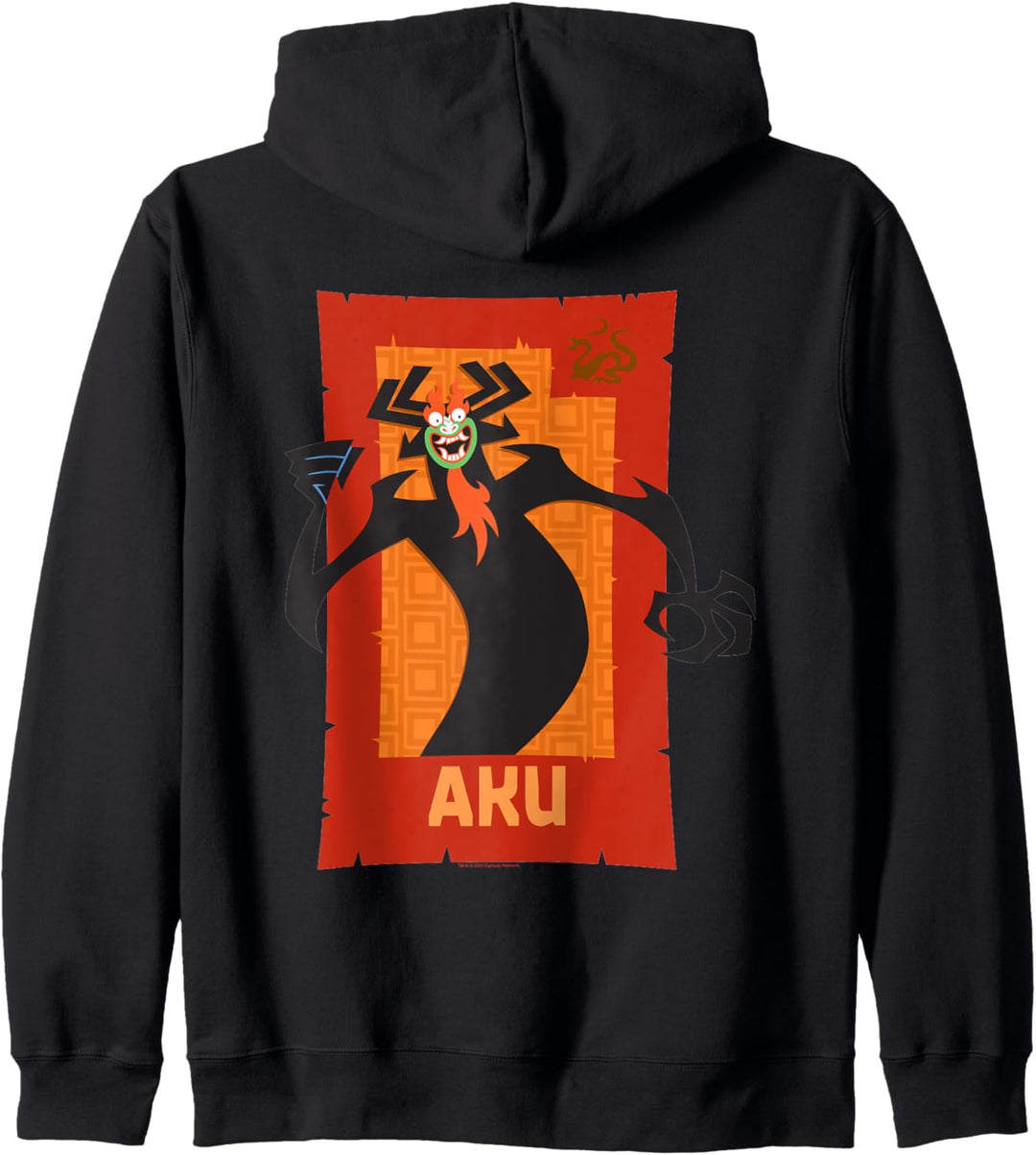 Samurai Jack Aku Red Rectangle Kapuzenjacke