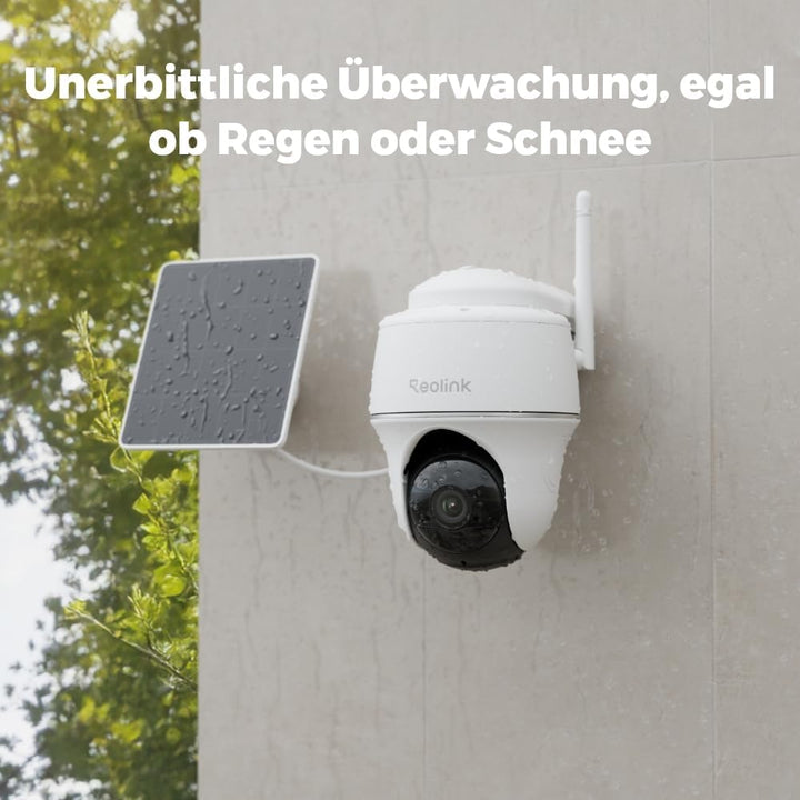 Reolink 3MP Überwachungskamera Aussen Akku WLAN 355°/140° Schwenkbar, 2K Solar IP Kamera Outdoor, Pa