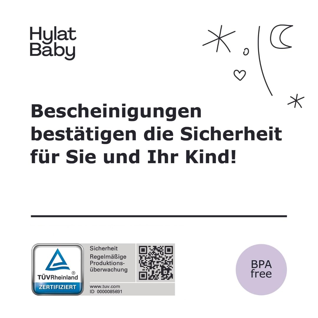 Hylat Baby - Hug Me Rosa - Babywanne mit Stöpsel - TÜV Rheinland zertifiziert - stabil und bequem, I