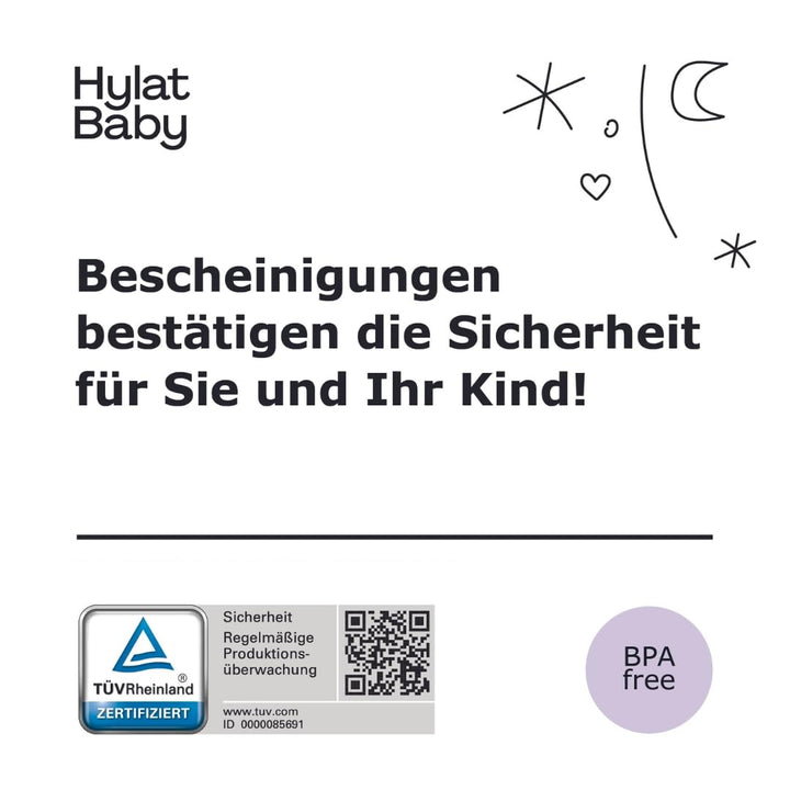 Hylat Baby - Hug Me Rosa - Babywanne mit Stöpsel - TÜV Rheinland zertifiziert - stabil und bequem, I