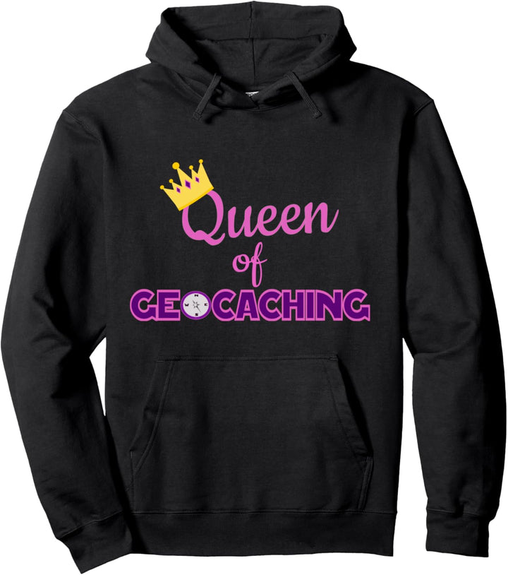 GPS inspiriertes Geocaching Queen Geschenk für eine Geocacher Frau Pullover Hoodie