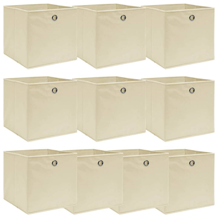 WIFESE 10 Stück Aufbewahrungsbox 32X32X32 cm Faltbox Mit Fingerloch Storage Boxes Faltbarer Organize