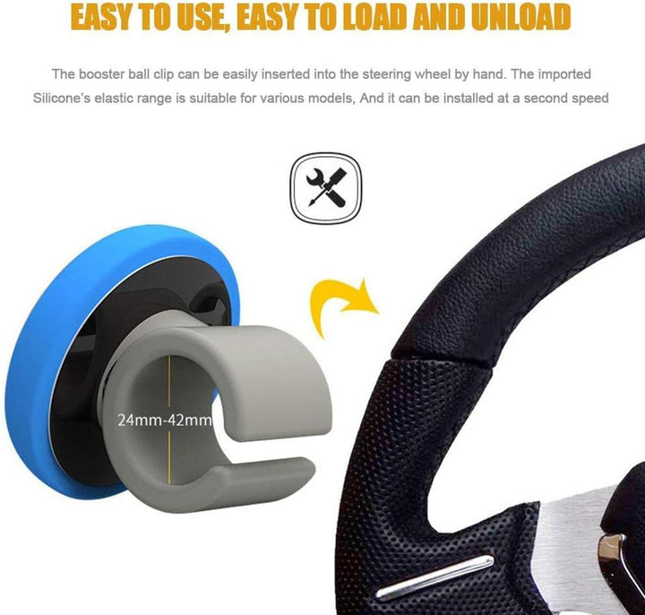 MACHSWON Silikon Auto Lenkradknauf ， Universal Lenkknopf ，Einfache Installation Keine Werkzeuge erfo