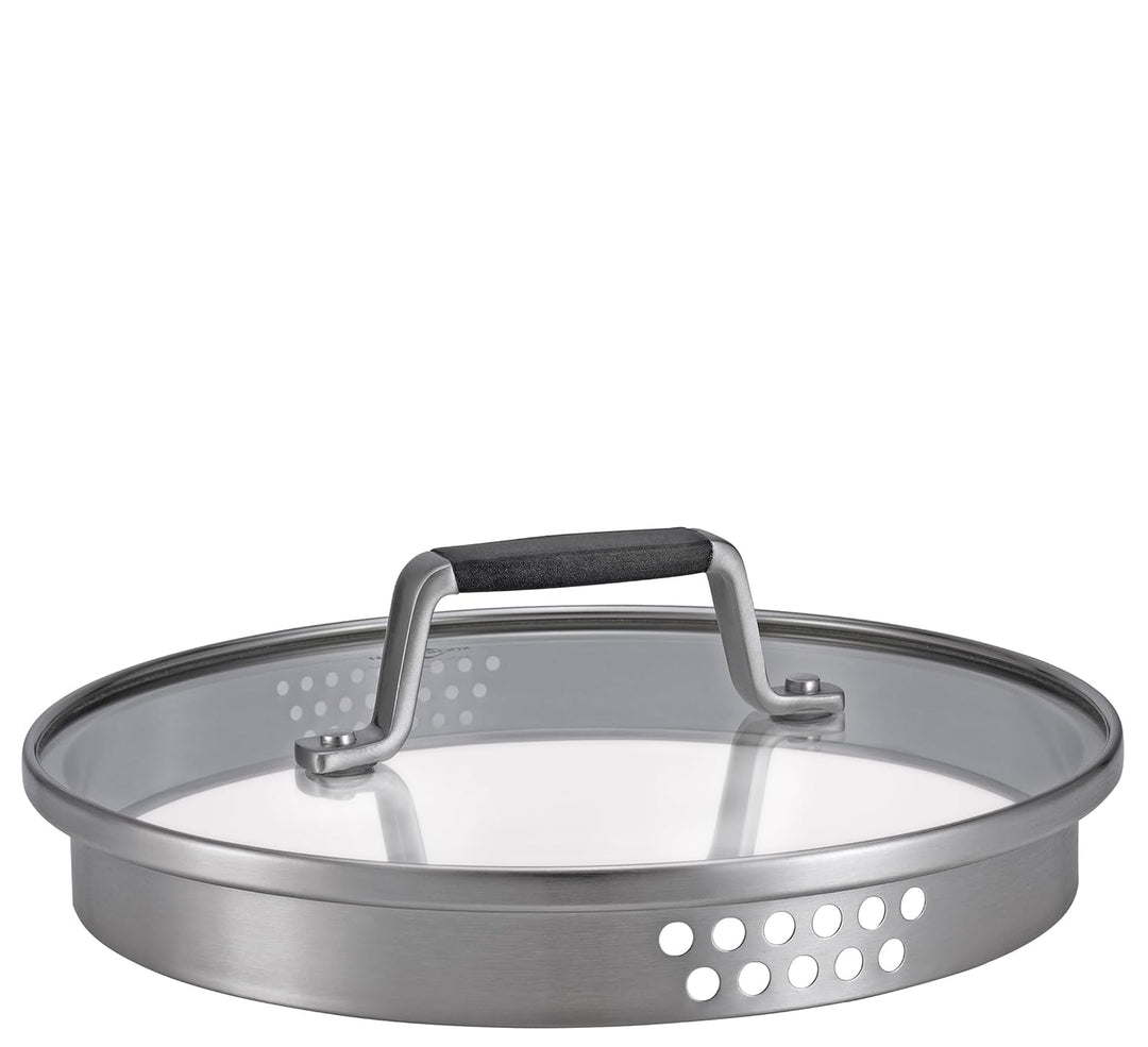 Küchenprofi COOK Kochtopf BOLOGNA | Edelstahl Schmortopf mit Deckel aus Sicherheitsglas | Induktions
