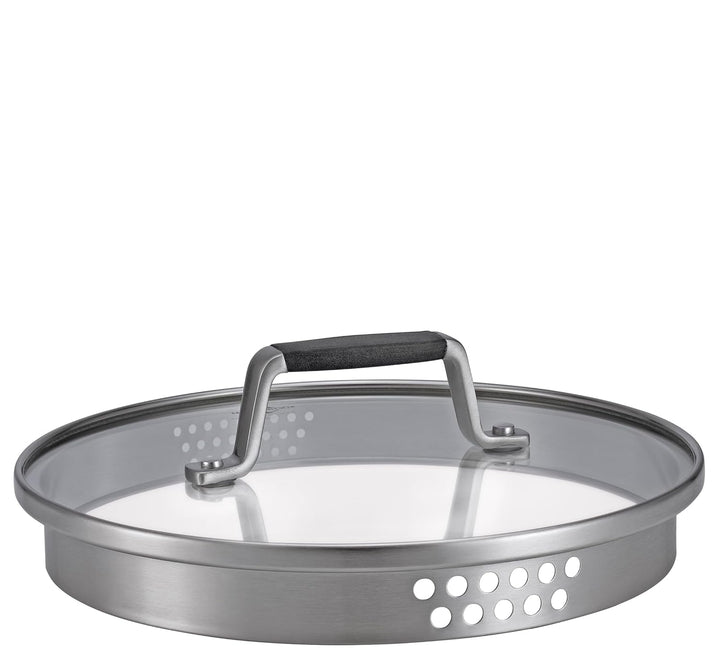 Küchenprofi COOK Kochtopf BOLOGNA | Edelstahl Schmortopf mit Deckel aus Sicherheitsglas | Induktions