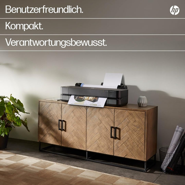 HP DesignJet T230 24 Zoll (61 cm 5HB07D), Grossformatdrucker, Plotter, Standard A4-A1, 68 A1-Ausdruc