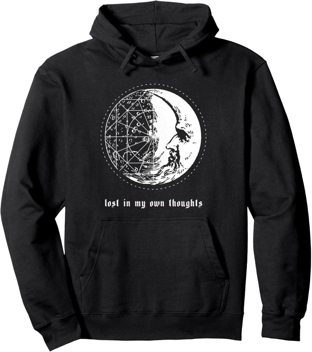 Aesthetic Occult Vintage Mond Gothic Okkult Fashion Goth Pullover Hoodie