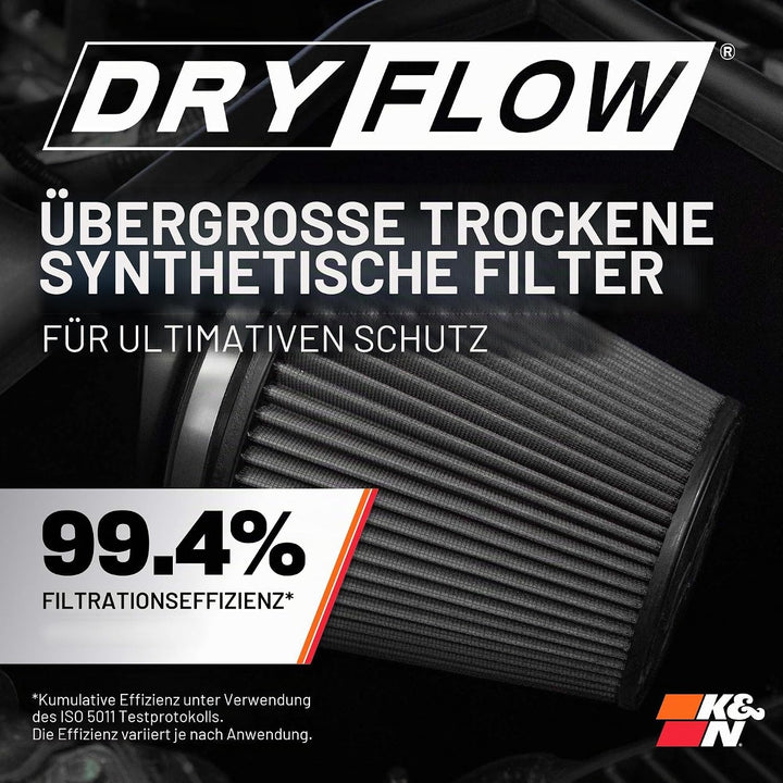 K&amp;N 71-1542 Waschbarer und wiederverwendbarer KFZI ntake Kit, Rot