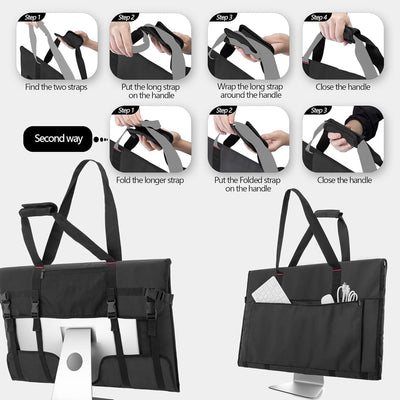 Trunab Monitortasche IMac-Transport Kompatibel mit iMac 27'', Abdeckung Schutz iMac-Bildschirm Aufbe