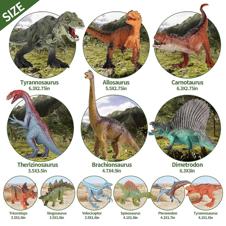 Oriate Dinosaurier Spielzeug mit Spielmatte, realistische Mosasaurus Figur, Spielset für Kinder, ein