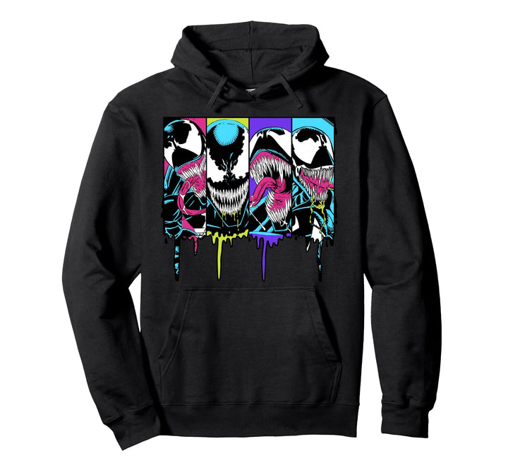 Marvel Venom Colorful Dripping Comic Panel Pullover Hoodie