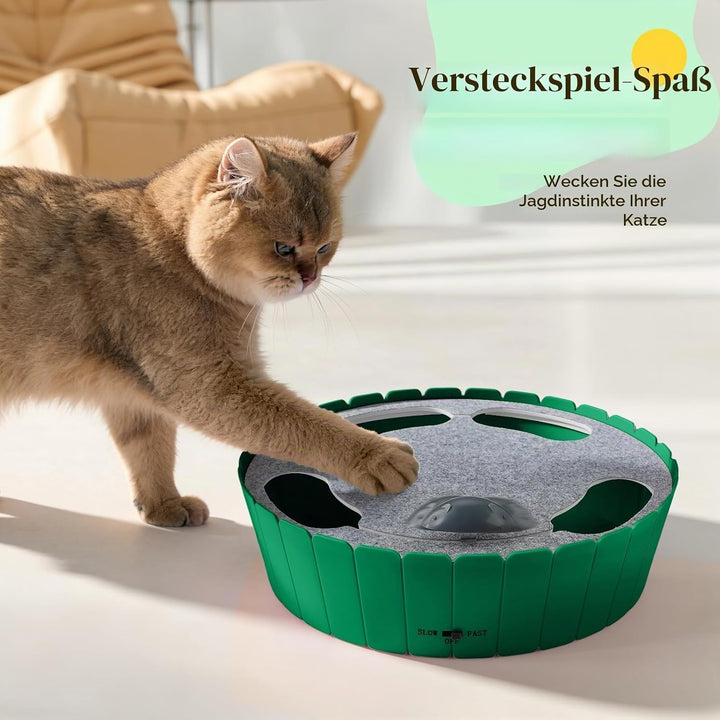 Pawaboo Katzenspielzeug Elektrische Maus, Interaktiv Kätzchen Spielzeug Katzenbett Kratzmatte Katzen