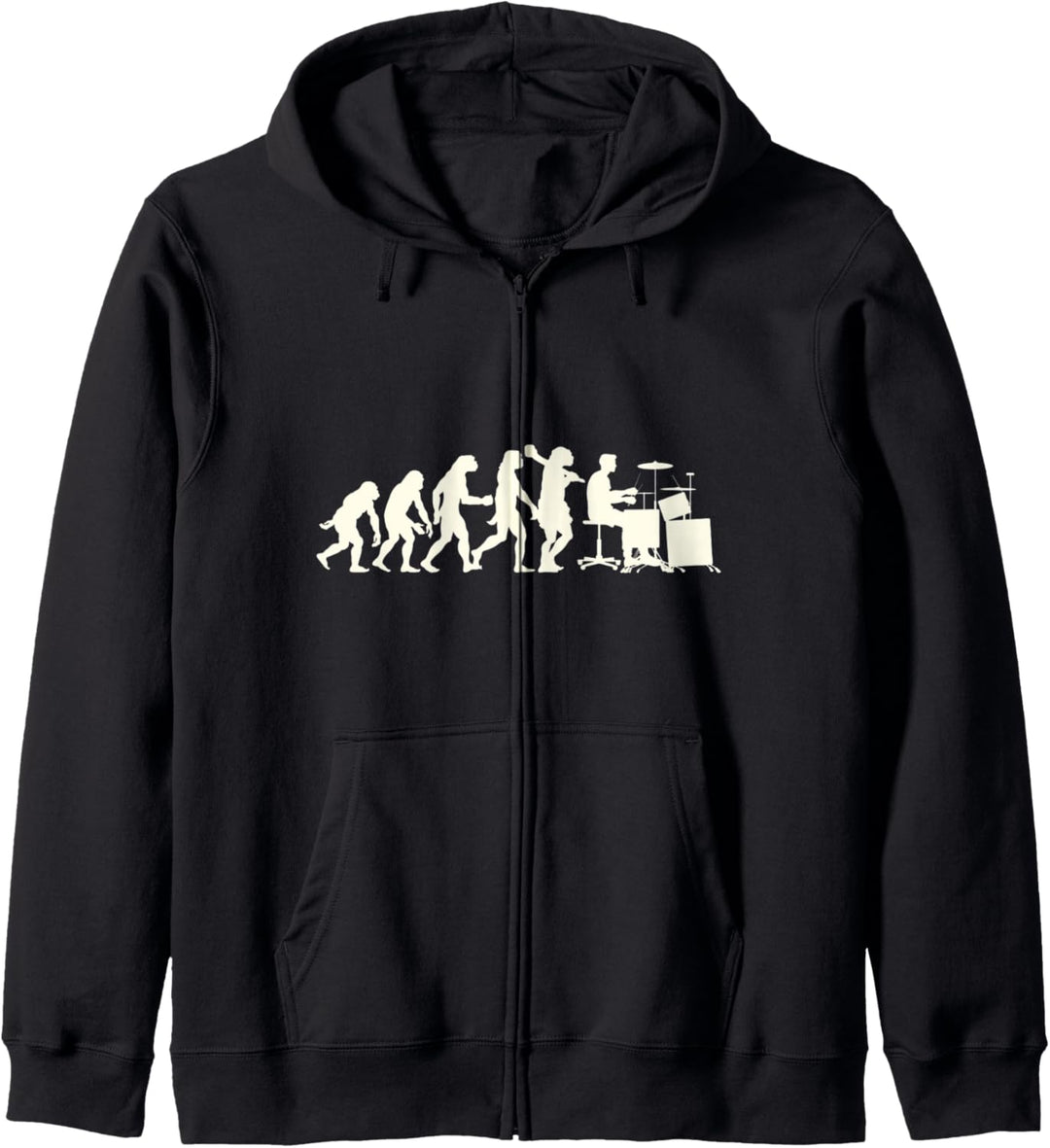 Schlagzeug Spieler Geschenk Evolution Kapuzenjacke