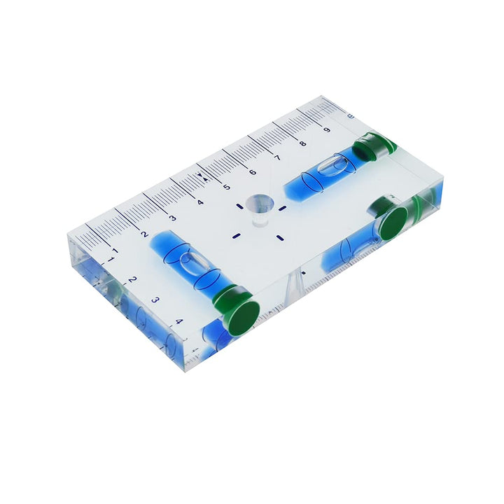 umei Transparente Multifunktions-Wasserwaage mit Magnetskala, T-Typ, 95 x 51 x 13 mm, Blau