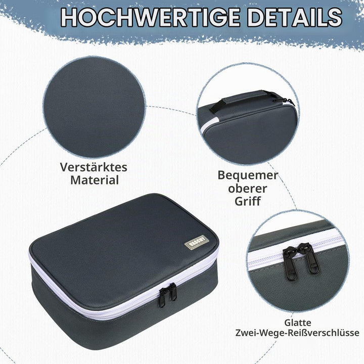 VASCHY Grosse Federmäppchen, Multi Fächer Mäppchen Organizer 72 Stück Etui Schule Federmappe Federta