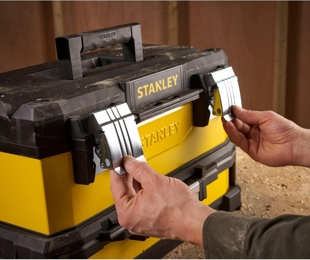 Stanley 20" Werkzeugbox Metall-Kunststoff mit integrierter Schublade - 1-95-829 - ohne Werkzeug