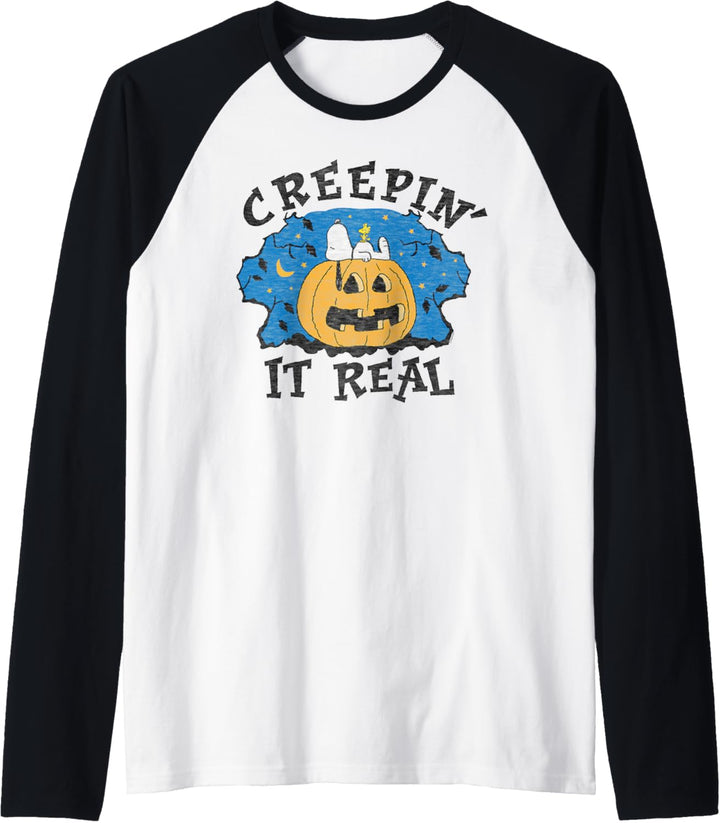 Peanuts Halloween Snoopy echt Raglan