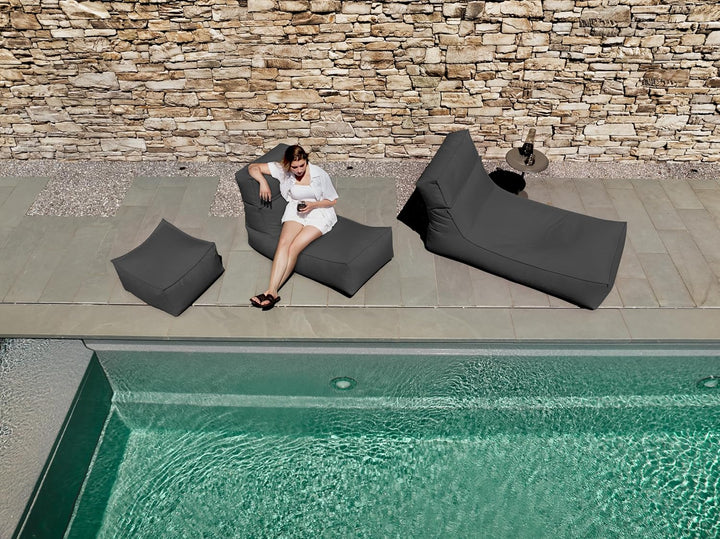 blomus Outdoor Hocker -Stay- Wasserfest (Coal) Coal One size, Coal One size